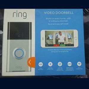 Ring Video Doorbell - Silver and Black